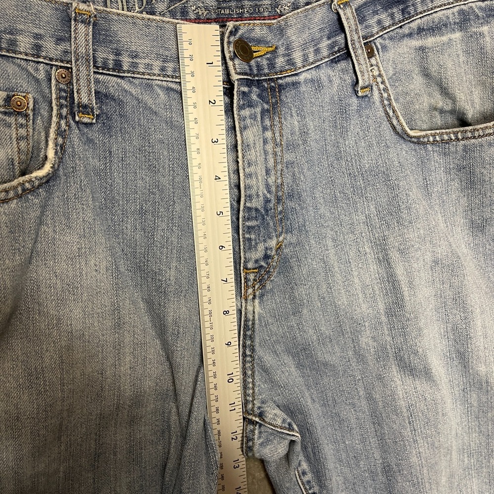 Old Navy Loose Straight Denim Jean 38x32 Y2K Men Relaxed Mid Rise Light Wash - Picture 9 of 13